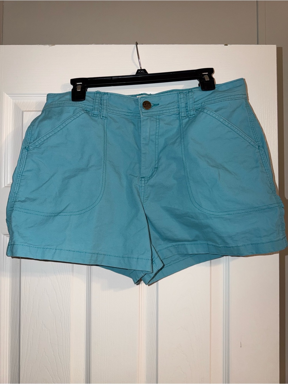 Lee Legendary Carpenter Utility Shorts Turquoise y2k cargo